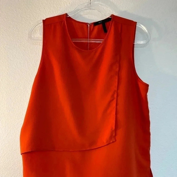 BCBGMaxAzria Like New Burnt Orange Sleeveless Top Size M - Picture 1 of 10